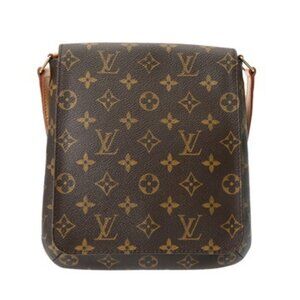 LOUIS VUITTON Authentic Brown Monogram Canvas Shoulder Bag